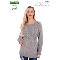 N1422 Cabled Yoke Sweater